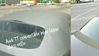 Audi TT roof glass refix at Sara auto care screenshot 3