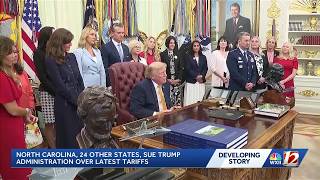 12PM NC AG SUES TRUMP OVER TARIFFS NA27T