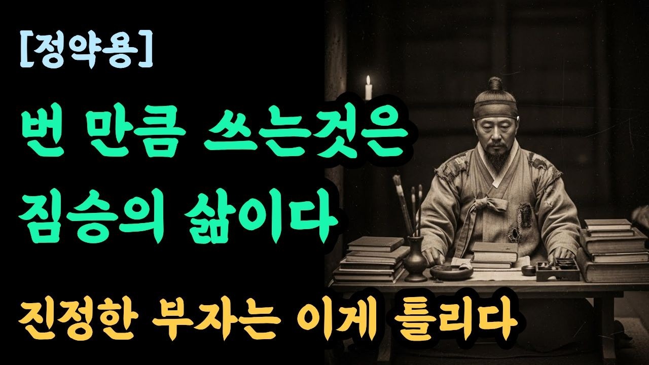 《정약용 명언》 재물은 가두면 썩는다. 진짜 부자들이 절대 말하지 않는 돈의 철학 8가지 | 인생명언 | 부의마인드셋