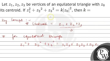 Let \( z_{1}, z_{2}, z_{3} \) be vertices of an equilateral triangle with \( z_{0} \) its centro...