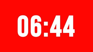 6 Minute 44 Second Timer With Alarm Without Music