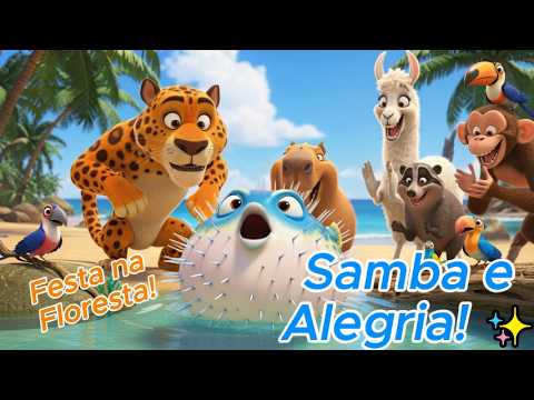 🎵 Samba da Alegria com a Capivara 🐾 Música para toda a família 📺👨‍👩‍👧‍👦