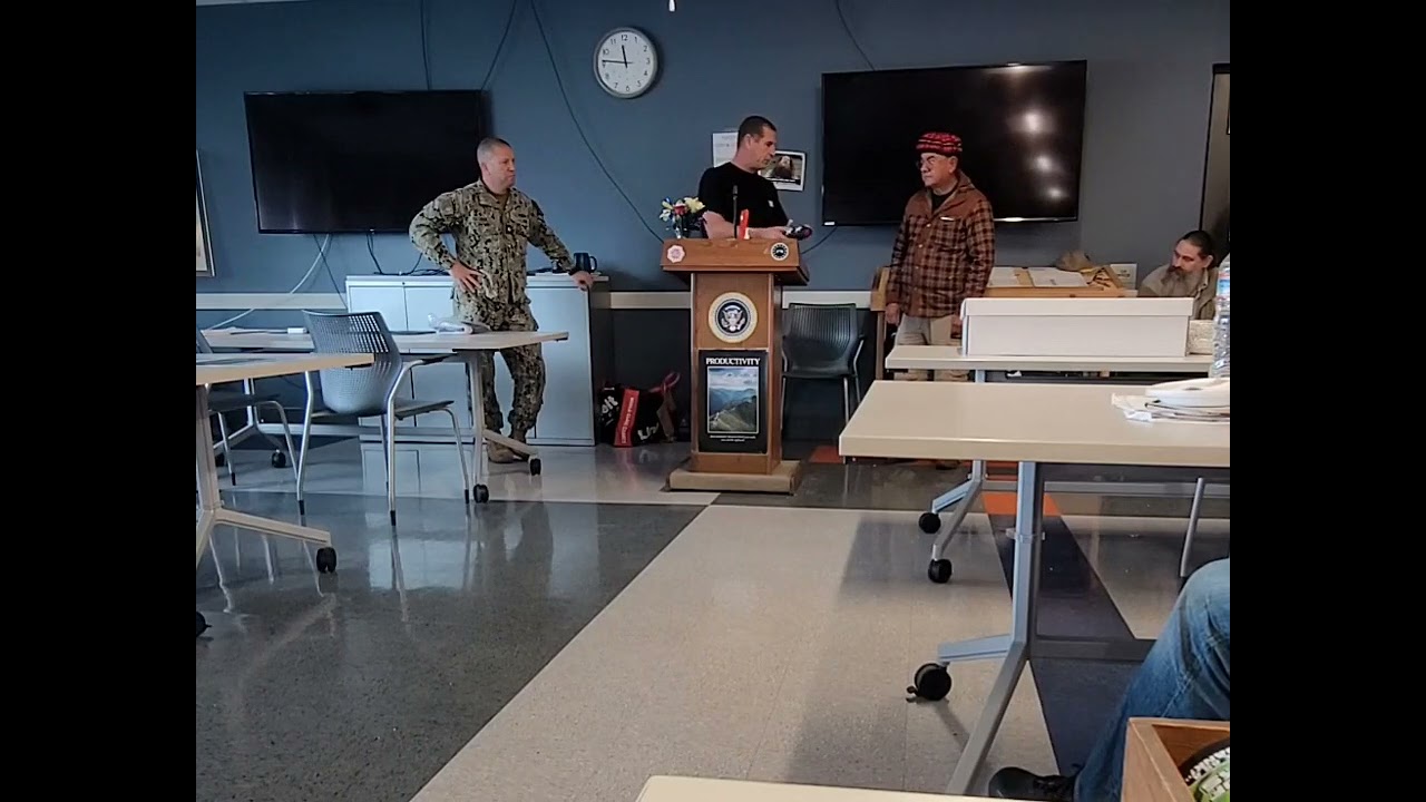 James Rangel Dec.20 2023 retirement from Seal Beach Naval weapon station amateur video, no editing