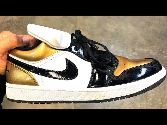 NIKE Jordan 1 Low Gold Toe ジョーダン 1 レトロ JORDAN 1 LOW GOLD TOE AT UPTOWN CHEAPSKATE FOR $35! - YouTube
