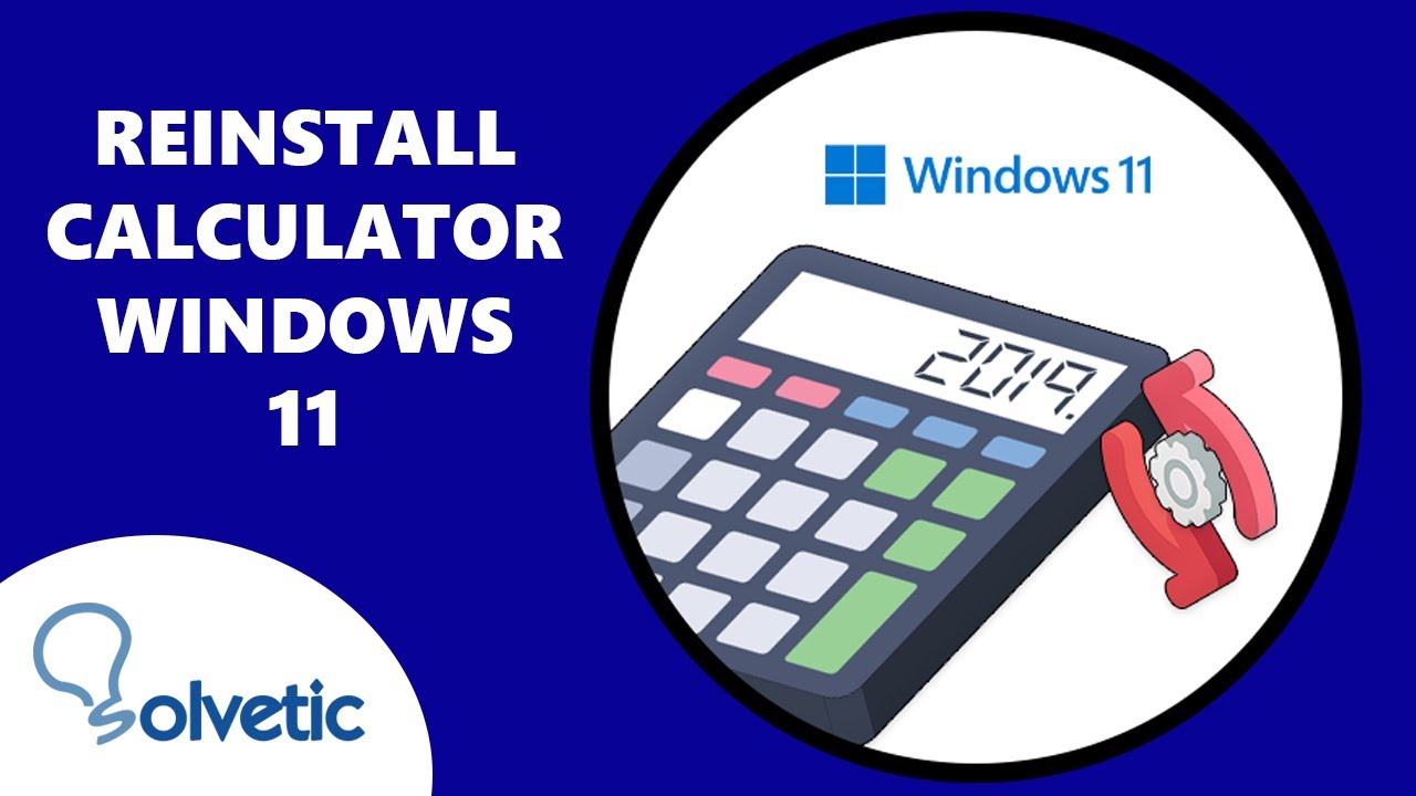 Reinstall Calculator Windows 11 PowerShell Or Settings YouTube