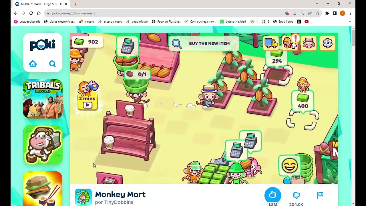 Monkey Mart 01 Ep.02 #monkeymart #gameplay #poki 