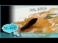 Using the Oval Wash Watercolor Brush (Cat's Tongue)