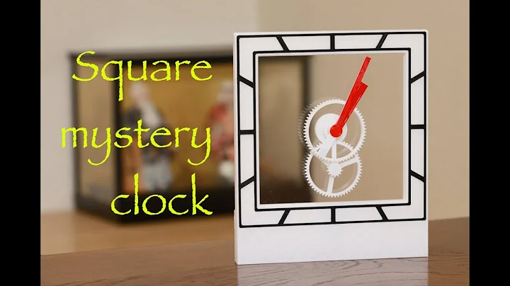 3D printed square mystery clock - Can you guess how it works?