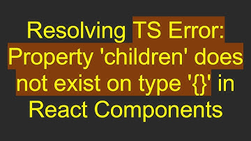 Resolving TS Error: Property 