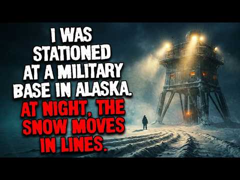 I Was Stationed at a Military Base in Alaska At Night, the Snow Moves in Lines