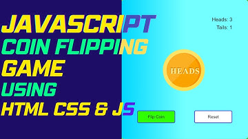 JavaScript Coin Flipping Game using HTML CSS & JS | JavaScript Projects | Coin Toss Game Project