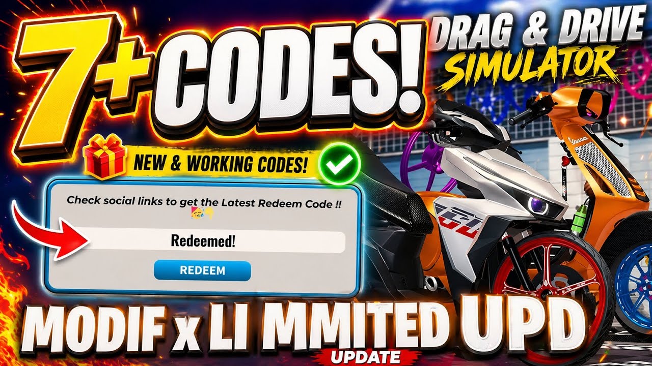 (MODIF x LIMITED UPDATE🃏) DRAG DRIVE SIMULATOR CODES [ROBLOX] | *NEW ...