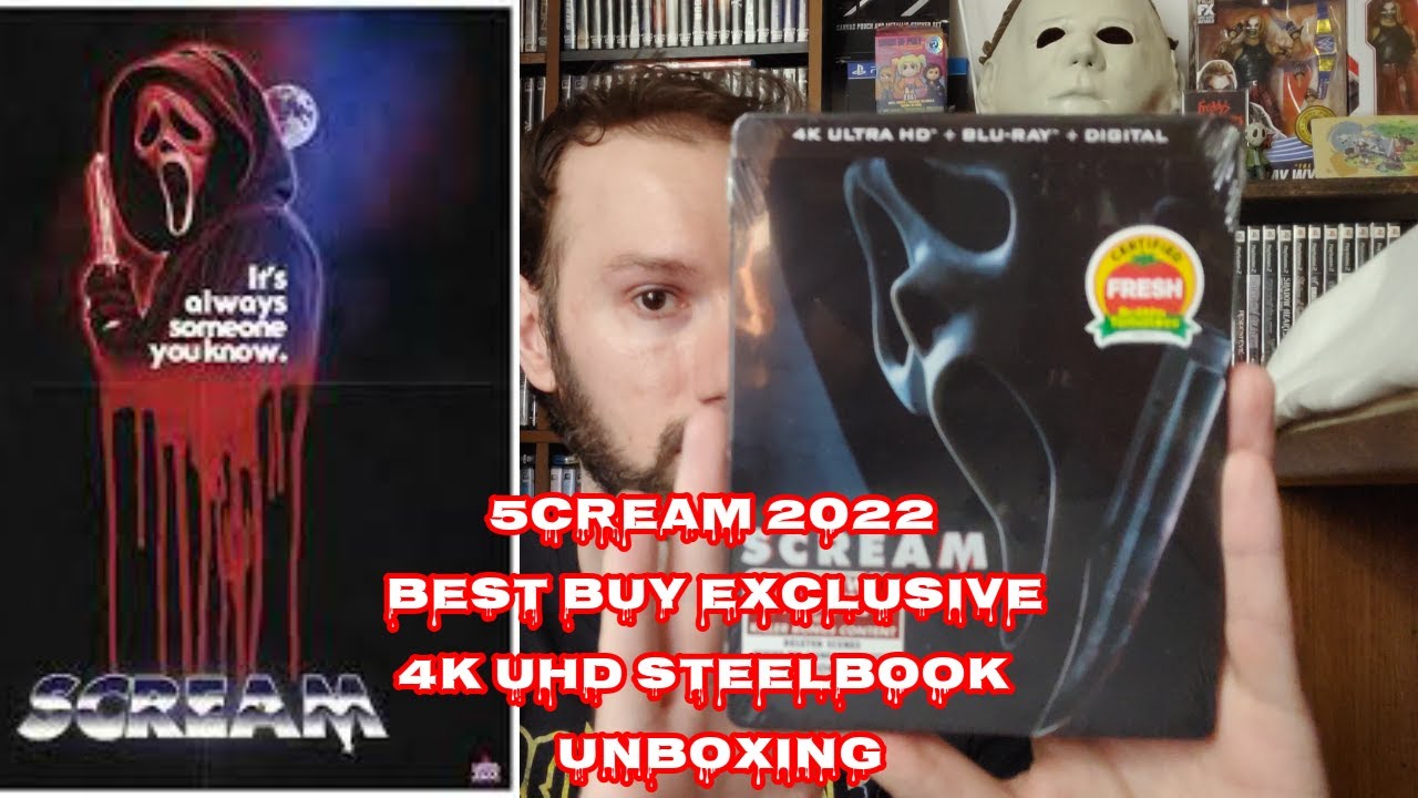Scream 5 2022 4K UHD Blu Ray Best Buy Exclusive Steelbook Unboxing What ...