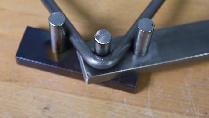 EASY solution for bending up to 3/8 Rod or up to 1/4 x 1 flat stock  brackets: Manual Rod Bender 