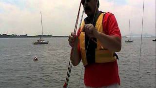 Flying Scot: "Raising Mainsail"