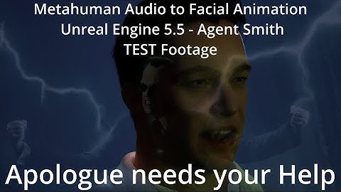 Metahuman Audio to Facial Animation - Unreal Engine 5.5  TEST - Agent Smith - The Matrix