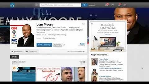4 LinkedIn Profile Tips- Lem Moore