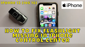How to Fix Flashlight Missing in iPhone Control Center iPhone 12 2026