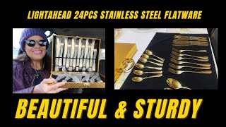 Review: Gold Plated Flatware Set