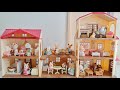はじめてのシルバニアファミリー 赤い屋根の大きなお家 繋げて遊んでみた ミニチュア インテリア Sylvanian Families 女の子 おもちゃ遊び