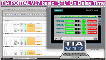 STL Language On-Delay Time  on TIA Portal V17
