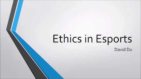 Ethics In Esports AudioOnly