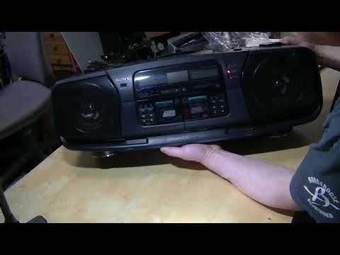 またまたソニーのバブルラジカセをヤフオクで買ってしまいました - YouTube