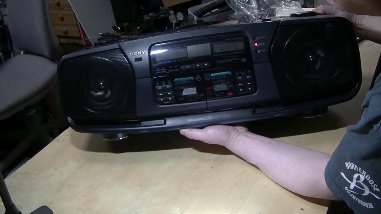 またまたソニーのバブルラジカセをヤフオクで買ってしまいました - YouTube