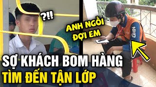 Sợ khách 'BOM HÀNG, shipper đến tận trường 'NGỒI TRƯỚC CỬA LỚP' chờ thượng đế | Tin 3 Phút