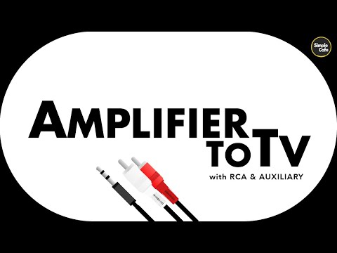 Video: How To Connect A TV To An Amplifier