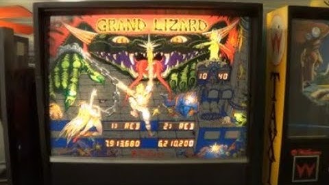 GRAND LIZARD PINBALL MACHINE - BY WILLIAMS 1986