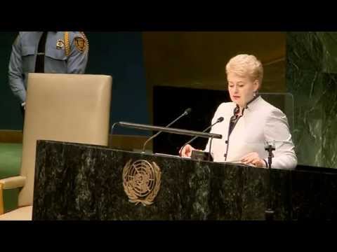 Prezidentė dalyvauja 69-uosiuose Jungtinių Tautų Generalinės Asamblėjos debatuose