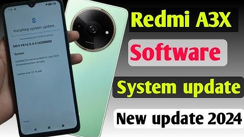 Redmi a3x mobile ko system update kaise kare/how to system update in settings redmi a3x mobile me