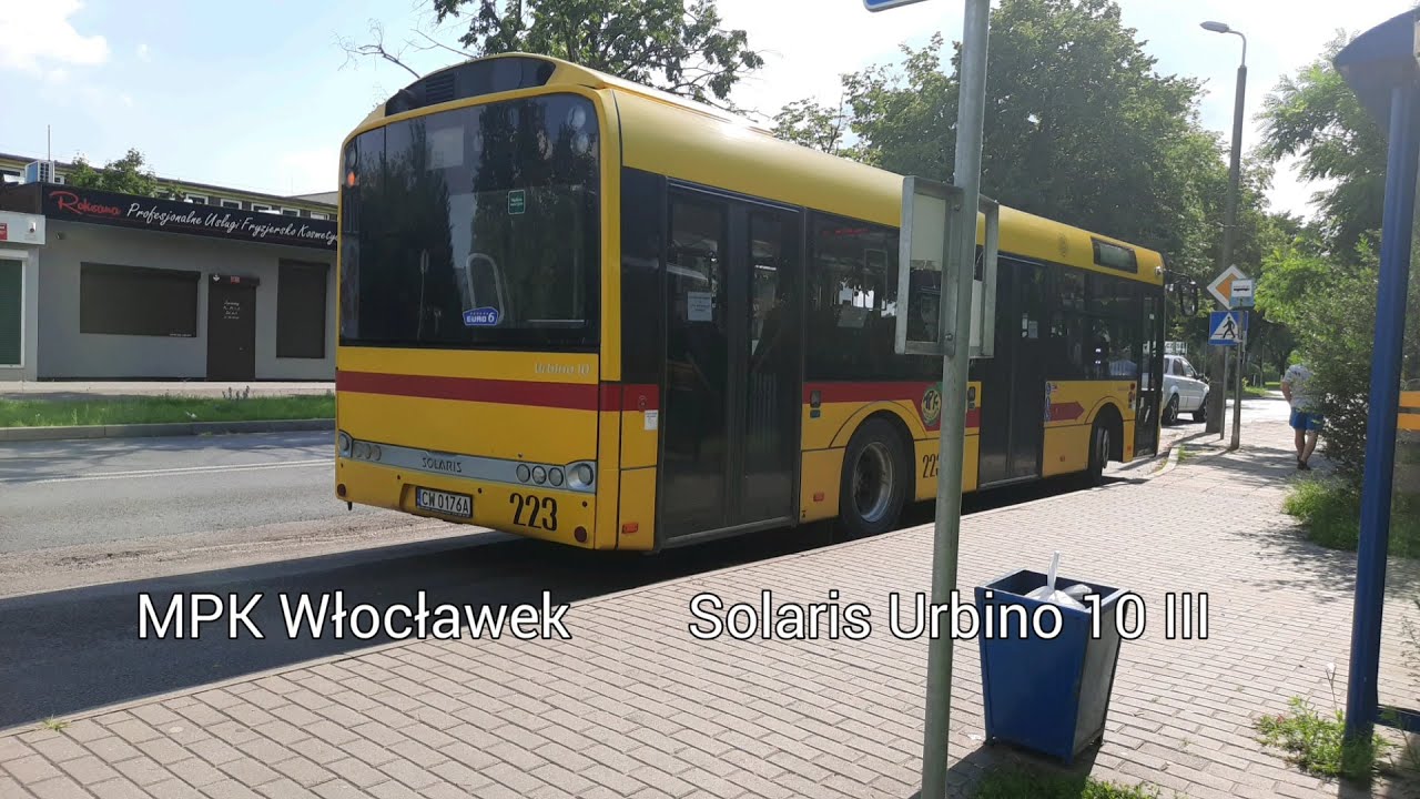 [Przejazd 41] #223 | Solaris Urbino 10 III | MPK Włocławek [🚍 6] 🎶pralka & most🎶