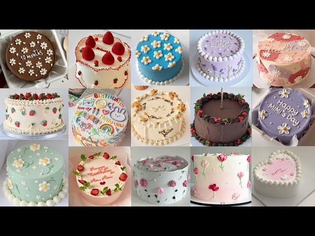 😍Cute & Simple Cakes for birthdays/Simple Cake Design Photos/Cake Decoration Photos/Design Cake#cake - YouTube