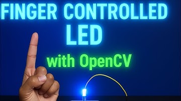 Control an LED with Just Your Finger! | OpenCV + Python + Arduino Gesture Control