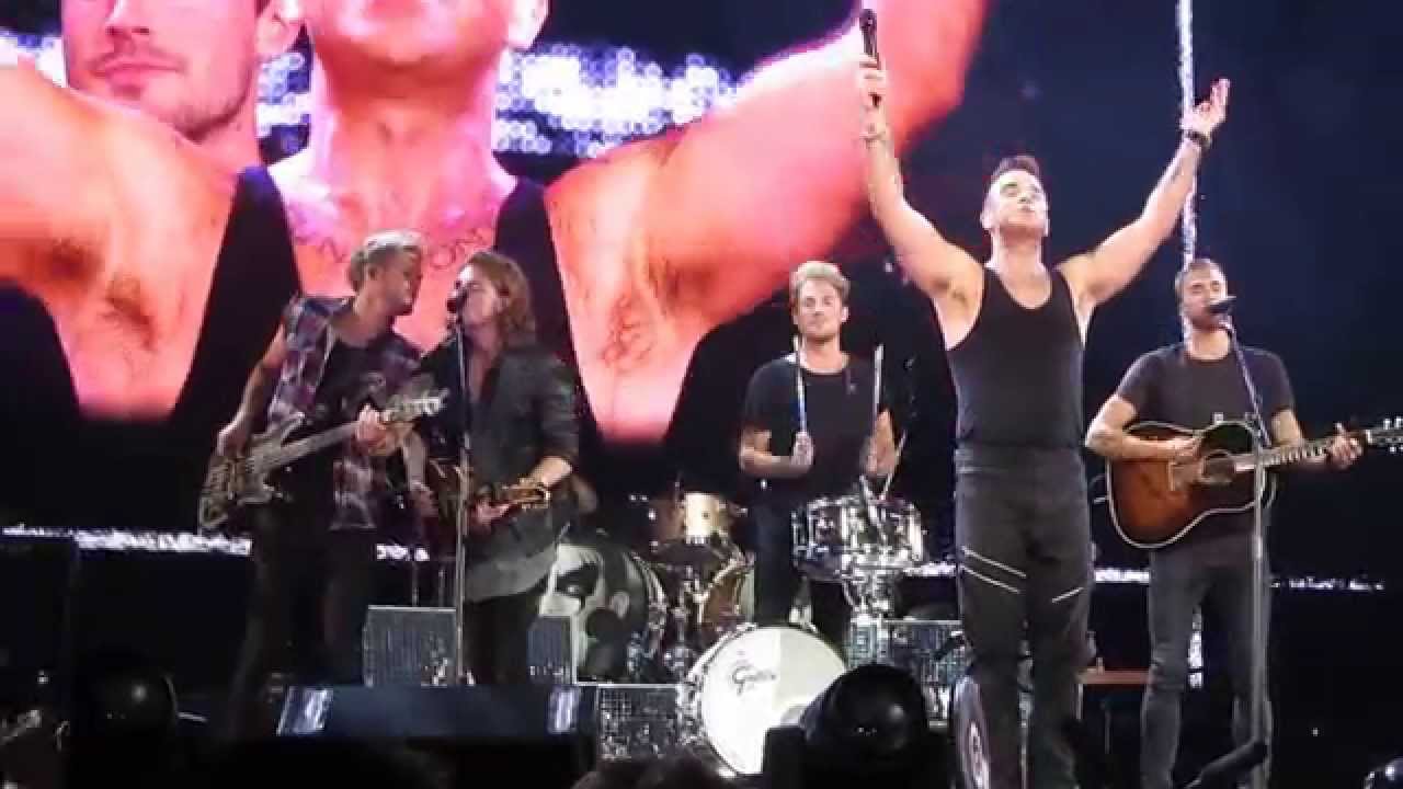 Robbie Williams / Lawson  ' Back For Good '  Perth Arena 10/10/15