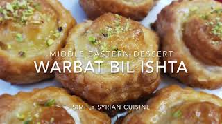 Simple Stuffed Puff Pastry Shells Dessert Middle Eastern Dessert Recipe Warbat عمل وربات بالقشطة