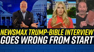 Newsmax Host & Lee Greenwood are Happy to See Donald Trump SAY HE'S A CHRISTIAN!!! (not BE one)