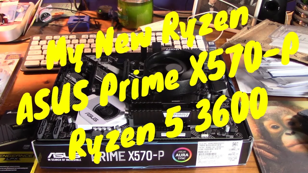 My New Ryzen Asus Prime X570 P Ryzen 5 3600 Youtube