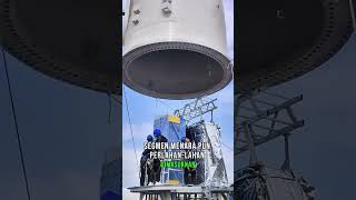 Menegangkan Proses Pemasangan Turbin Angin