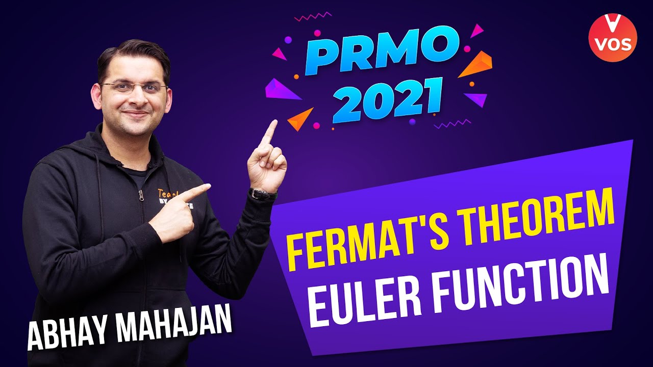 FERMAT's Theorem | Euler Function | PRMO 2021 Exam | Maths Olympiad Preparation | Abhay Mahajan