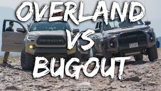 OVERLAND Rig vs BUGOUT Truck  Same/Same but different Tacoma.