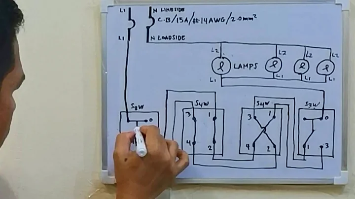 Clear Explanation For Lamps 4 Location Switches  (English Subtitle)