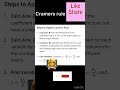 #matrix #12thmaths #determinant #nonsingularmatrix #cramersrule #solution