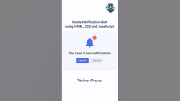 Create Notification Alert using HTML, CSS and JavaScript