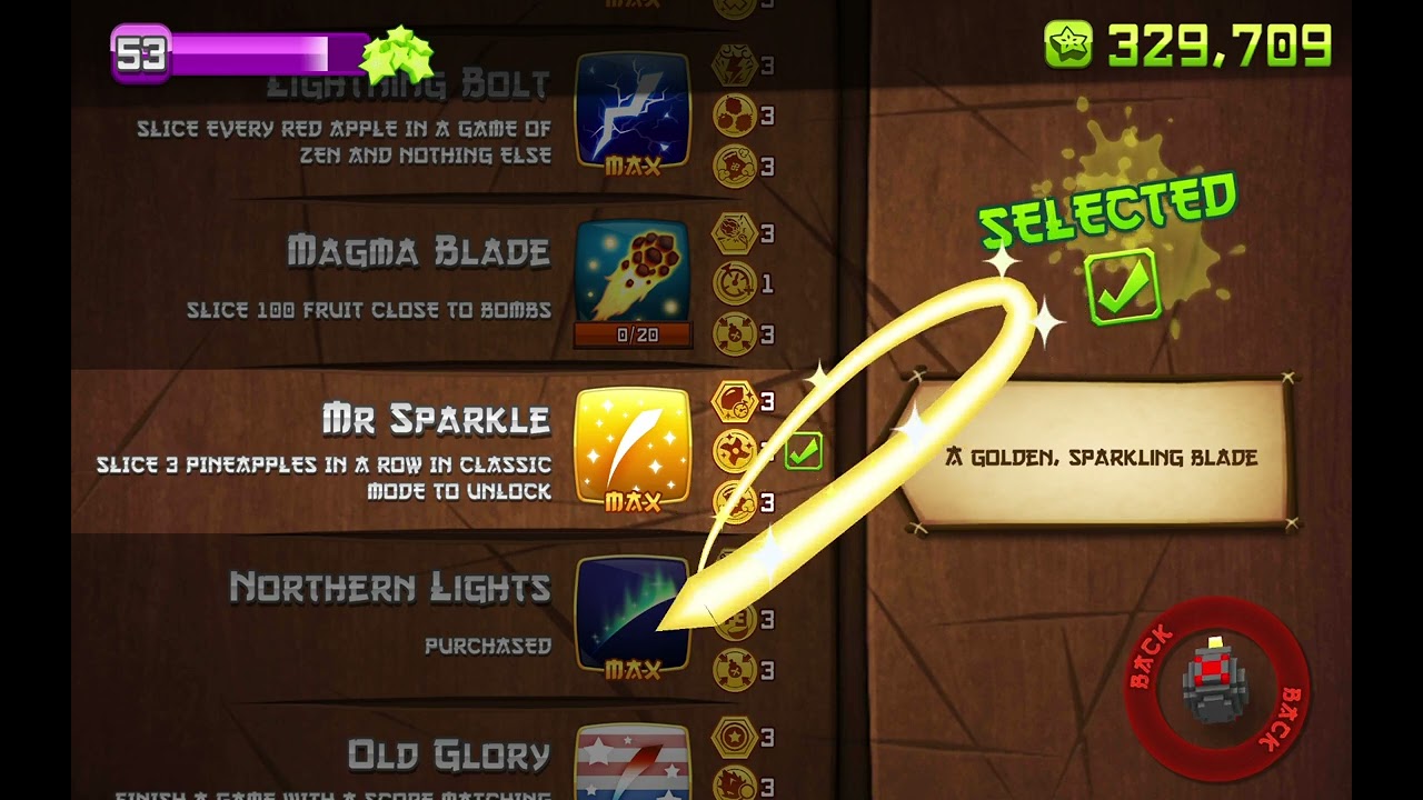 Fruit Ninja Classic v3.16.0 - All Blades and Dojos