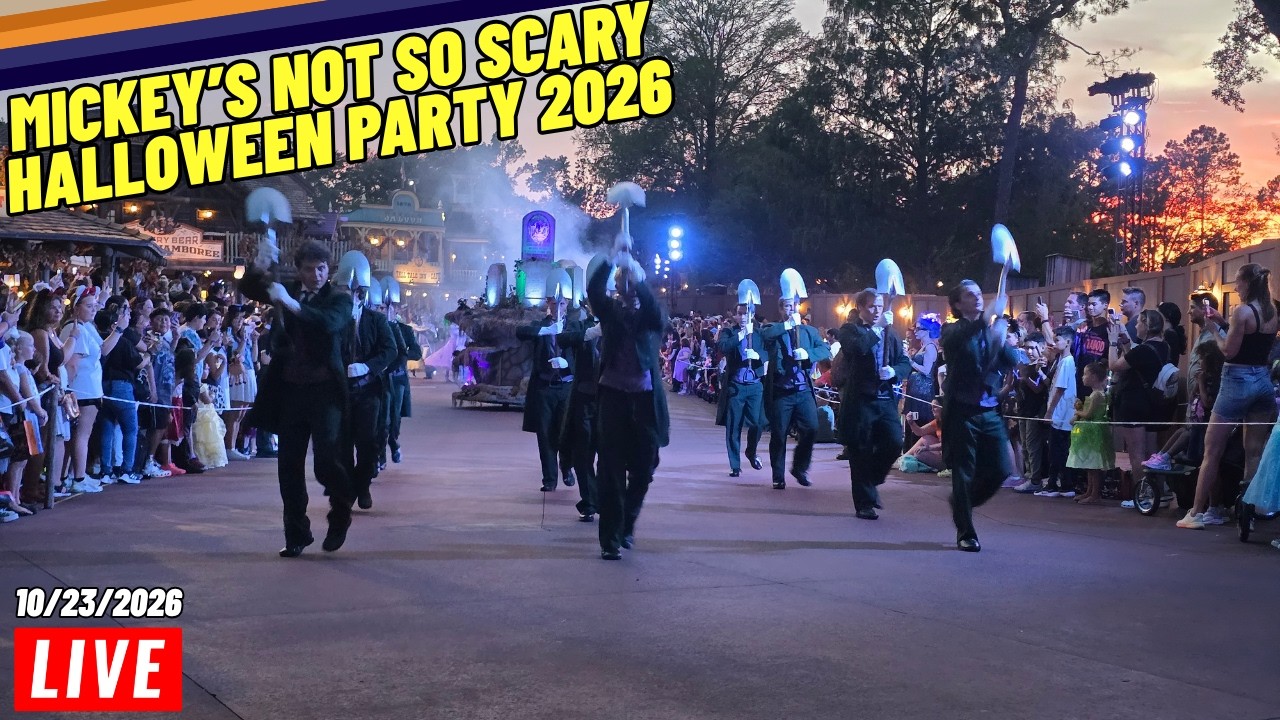🔴Live 2026 Mickey's Not So Scary Halloween Party at the Magic Kingdom Walt Disney World 10/23/2026