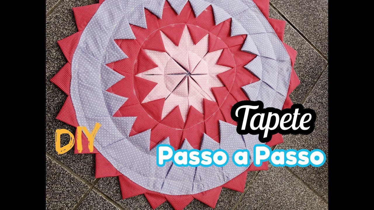 Tapete REDONDO - PASSO A PASSO