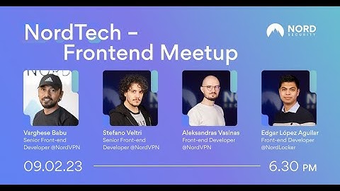 NordTech - Frontend Meetup